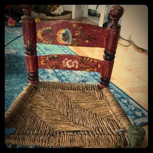 Antique child’s chair .